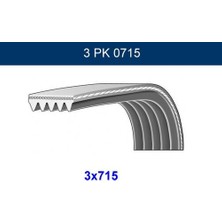 Gmb 3PK0715 Kanallı Kayış Dacia Honda Renault R19 Clio Expres Megane