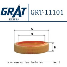 Grat 11101 Hava Filtresi R8 7700721968