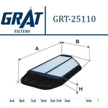 Grat 25110 Hava Filtresi Chevrolet Spark 1.0 1.2 1113 96827723