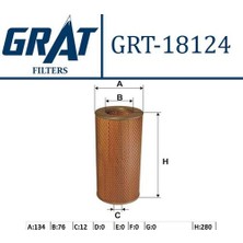 Grat 18124 Hava Filtresi Hilux 0206 LN145 4WD 17801-54100