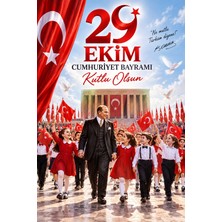Promisebackdrop2 150X200 Cm, 29 Ekim, Cumhuriyet Bayramı, Okul Etkinlik Kumaş Pano