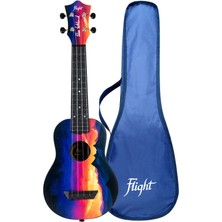 Flight Tus-Ee Sunset Elise Ecklund Signature Travel Soprano Ukulele