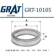 Grat 10105 Hava Filtresi Dış Telli M130 A770X9601SA