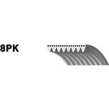Gates 8PK2080ES Kanallı Kayış Mercedes 614D 615D 812 Dt 98 06 814D Da 95 9069971192