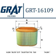 Grat 16109 Hava Filtresi Starex Minibüs Kamyonet 98 07 C24196