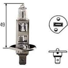 Hella 8GH002089491 Ampul 70 W 24 V Universal Cv 1510100050 1510100050 1510100050