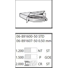 Goetze 06-891600-50 Motor Segmanı Takım 1 Pistonluk 76.50MM Std Golf V Vı Plus Alhambra Beetle Toura