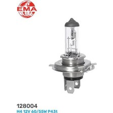 Ema-Mfk 128004 Halojen Ampul H4 12V 60/55W P43T