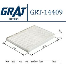 Grat 14409 Kabin Filtresi Agila 08 Suzuki Splash 9 4710210