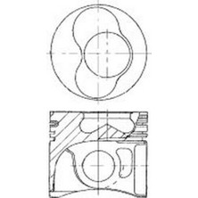 Goetze 87-114900-20 Piston Agp Asx 79.50MM 1 2 Vw 038107065CF