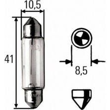 Hella 8GM002091131 Ampul C10W K 10W 12 V Sv 8 5 Universal Cv 0 335344 61308 63637 1087 1354864 18140