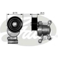 Gates T38357 Alternatör Gergi Kolu Volvo S40 1.8 2.0 V50 06 12 Cma1.8 2.0 04 10 Ecosport 2.0 12 75X2