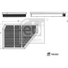Febi Bilstein 196383 Hava Filtresi Bmw 13718091496