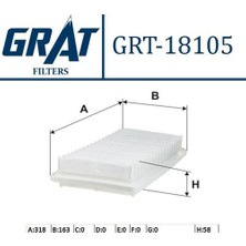 Grat 18105 Hava Filtresi Corolla 04>07 1.4 D4D Dizel Avensis 0308 2.0 D4D Dizel AP1426