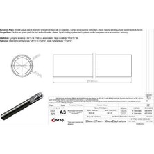 İbraş Ibras 65104 Hortum Düz Metrelik 28MM 37MM 100 cm Sıcak ve Soğuk Su Kullanımı Icın
