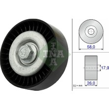 Ina 532066910 Kayış Gergi Rulmanı W169 0412 W245 0510 A2662020419
