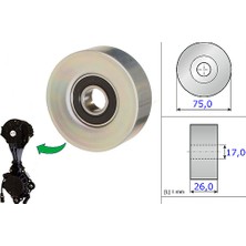 Ina 532067610 V Kayış Gergi Rulmanı Bmw F20 F30 Mini R55 R56 R57 R60 N13 P3008 P2008 P207 P308 P508