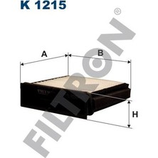 Filtron K1215 Kabin Filtresi Mitsubishi Carısma 1600 Gl 90HP 07 95 06 06 XZ311916
