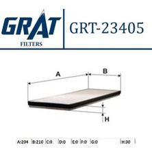 Grat 23405 Kabin Filtresi Honda Civic 16>-Cıvıc 18> Fc Fk Crv 17>-Jazz 09>-Cıty 0911 Cr-Z 10 Saat V