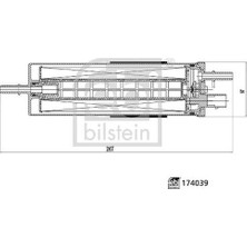 Febi 174039 Yakıt Filtresi Ford S90 V90 XC60 Bm 16 > 31355461