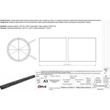 İbraş Ibras 65122 Hortum Düz Metrelik 100MM 112MM 100 cm Sıcak ve Soğuk Su Kullanımı Icın