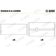 Glyco H10665030 Ana Yatak 0.30 Fusion 02 12 Fiesta 02 1.4 1.5 1.6 Tdcı Focus Iıı Iı 04 Courier 12 1.