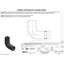 İbraş Ibras 65305 70mm 80mm 15cm 15cm Dirsek Hortumu Polyester Kat Yok Sıcak Ve Soğuk Su Kullanımı Icın