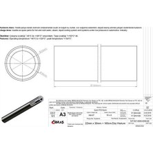 İbraş Ibras 65102 Hortum Düz Metrelik 22MM 30MM 100 cm Sıcak ve Soğuk Su Kullanımı Icın