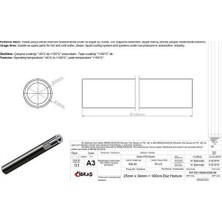 İbraş Ibras 65103 Hortum Düz Metrelik 25mm 34mm 100 Cm Sıcak Ve Soğuk Su Kullanımı Icın