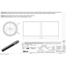 İbraş Ibras 65125 Düz Metrelik Hortum 48mm 58mm 100 Cm Sıcak Ve Soğuk Su Kullanımı Icın