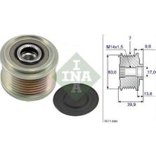 Ina 535021510 Alternatör Kasnağı Denso Tip 7 Kanal Hyundai H1 Kia Sorento 2.5 Crdı 021319340