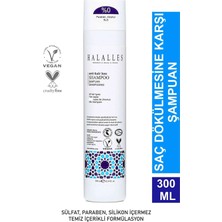 Halalles Saç Dökülmesine Karşı Vitamin Biotin ve Amino Asit İçeren Şampuan Sülfatsız Vegan 300 ml
