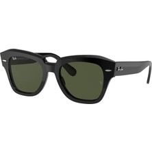 Ray-Ban State Street RB 2186 901/31 52 - Siyah Kadın Güneş Gözlüğü