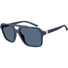 Armani Exchange Aex 4166SU 839980 57 Erkek Pilot Mavi Kemik Güneş Gözlüğü