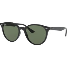 Ray-Ban Rb 4305 601/71 Unisex Güneş Gözlüğü Round Siyah Çerçeve ile Yeşil Organik Cam