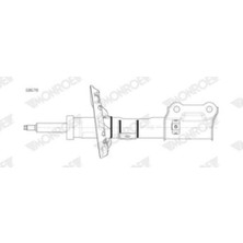 Monroe G8678 Amortisör Ön Sağ Hyundai Kona 1.6l G4FJ 16 1.6l D4FE Crdı E Vgt 18 1.6l G4LE Gdı Hibrit