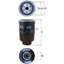 Mahle-Knecht-Behr KC46 Yakıt Filtresi H100 Starex L200 L300 Bongo K2500 Pregıo 2.5 94> 31390H1000