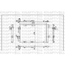 Kraftvoll 08060102 Klima Radyatörü Astra H Zafira B A16XER 93178959