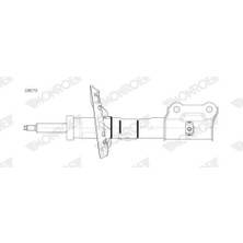 Monroe G8679 Amortisör Ön Sol Hyundai Kona 1.6l G4FJ 16 1.6l D4FE Crdı E Vgt 18 1.6l G4LE Gdı Hibrit