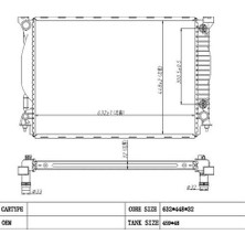 Mga 80211 Su Radyatörü Brazıng 32MM A4 B7 | A6 C4 8E0121251D