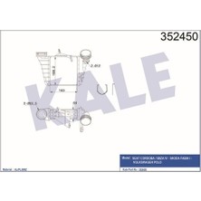 Kale 352450 Intercooler Seat Cordoba Ibiza Iv Skoda Fabia I Volkswagen Polo 1.9 Tdı 01 6Q0145804B