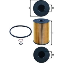 Mahle-Knecht-Behr OX3537D Yağ Filtresi Bmw N63 F01 M5 F10 G30 M6 F12 F06 G11 G15 F15 G05 F06 E71 E69