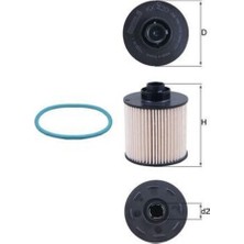 Mahle-Knecht-Behr KX420D Mazot Filtresi 208 308 T9 508 C4 B7 C4 Cactus C5×7 Ds3 Ds4 Focus Iııı Cew 1