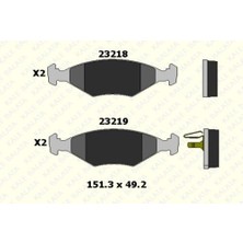 Kale Balata 23219A0000KD13 Ön Balata Palio 1.6 16V Palio Weekend 1.2 1.7 Td Albea 96 1.4 1.6 16V 994