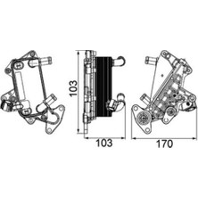 Mahle-Knecht-Behr CLC25000P Yağ Soğutucu Vw Passat Skoda Octavia 3C0317037A