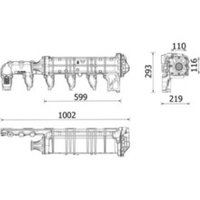 Mahle-Knecht-Behr CE38000P Egr Soğutucusu Mer Lkw A4711408875