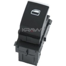 Mcar AN419 Cam Açma Kapama Anahtarı Sağ Ön ve Arkalar Beyaz Işık Teklı Kromlu Crafter Golf Vıı T Roc