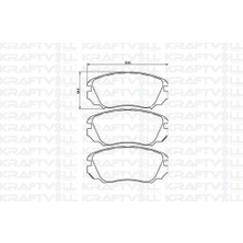 Kraftvoll 07010049 Fren Balatası Ön Insignia A 16 09 > 16 1605524