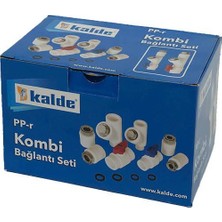 Kombi Bağlantı Seti 8'li Dirsekli Kalde