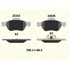 Kale Balata 24535A0000KD13 Ön Balata Megane Iı Laguna Iı Scenic Iı 03 09 1.6 16V 1.5dcı Clio Iıı 06